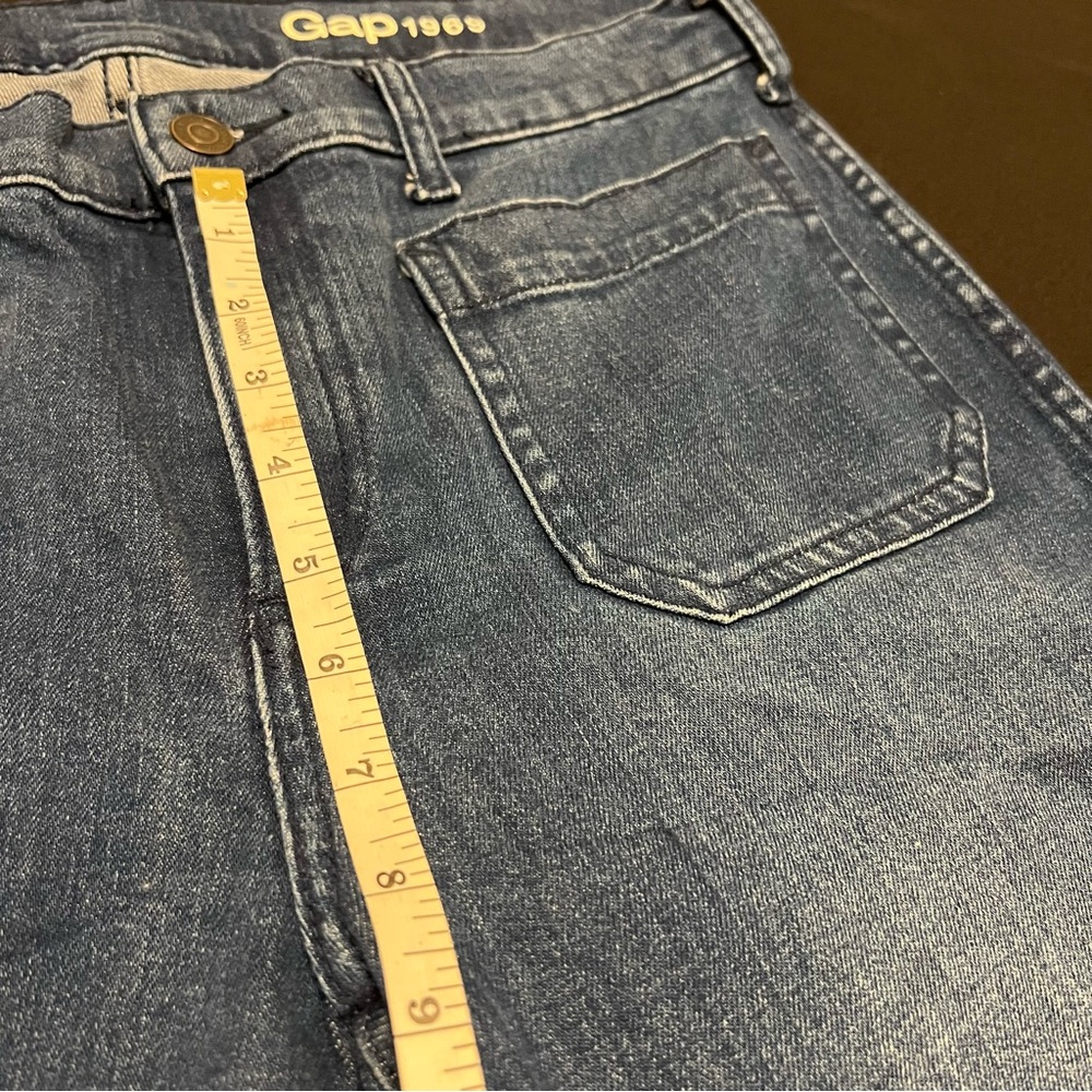 GAP 1969 Flare Patch Authentic mid Rise Size 8Short 29s Women’s Denim Jeans - Picture 4 of 11